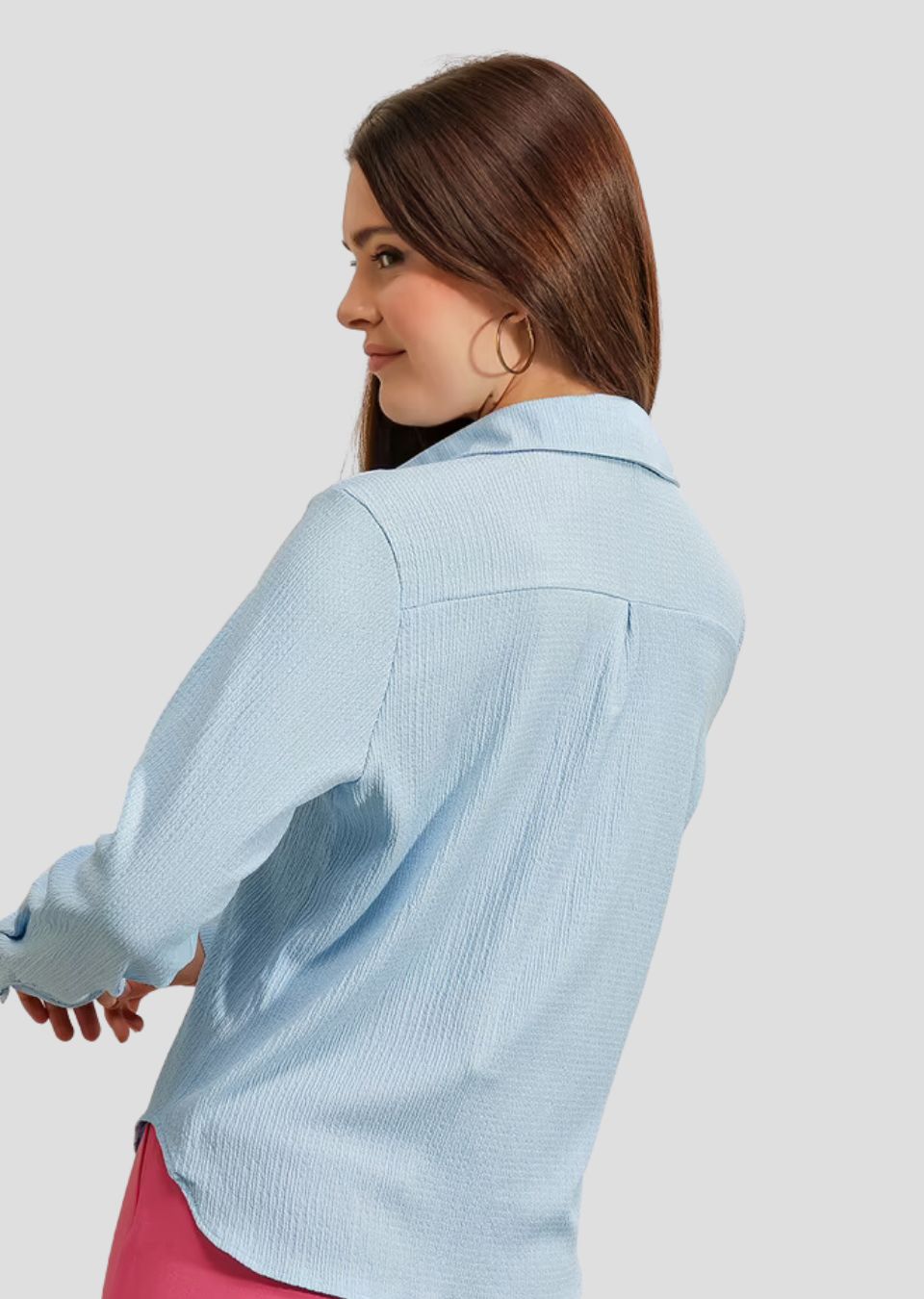 Sky Blue Knitted Shirt