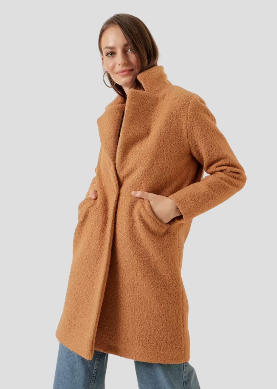 Cozy Caramel Wool Coat