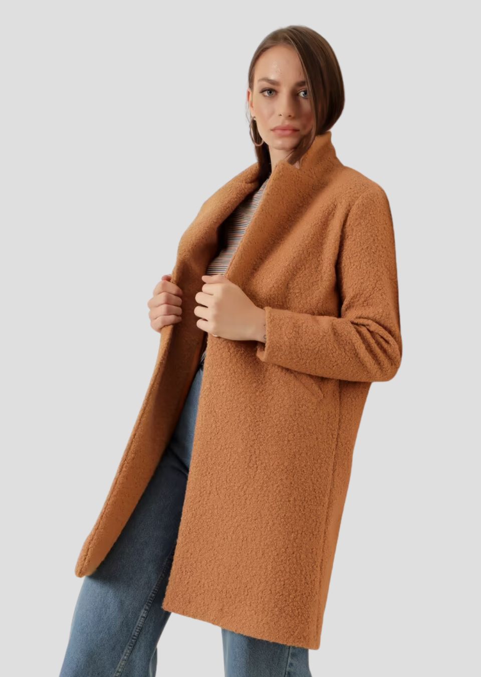 Cozy Caramel Wool Coat