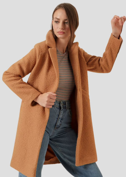 Cozy Caramel Wool Coat