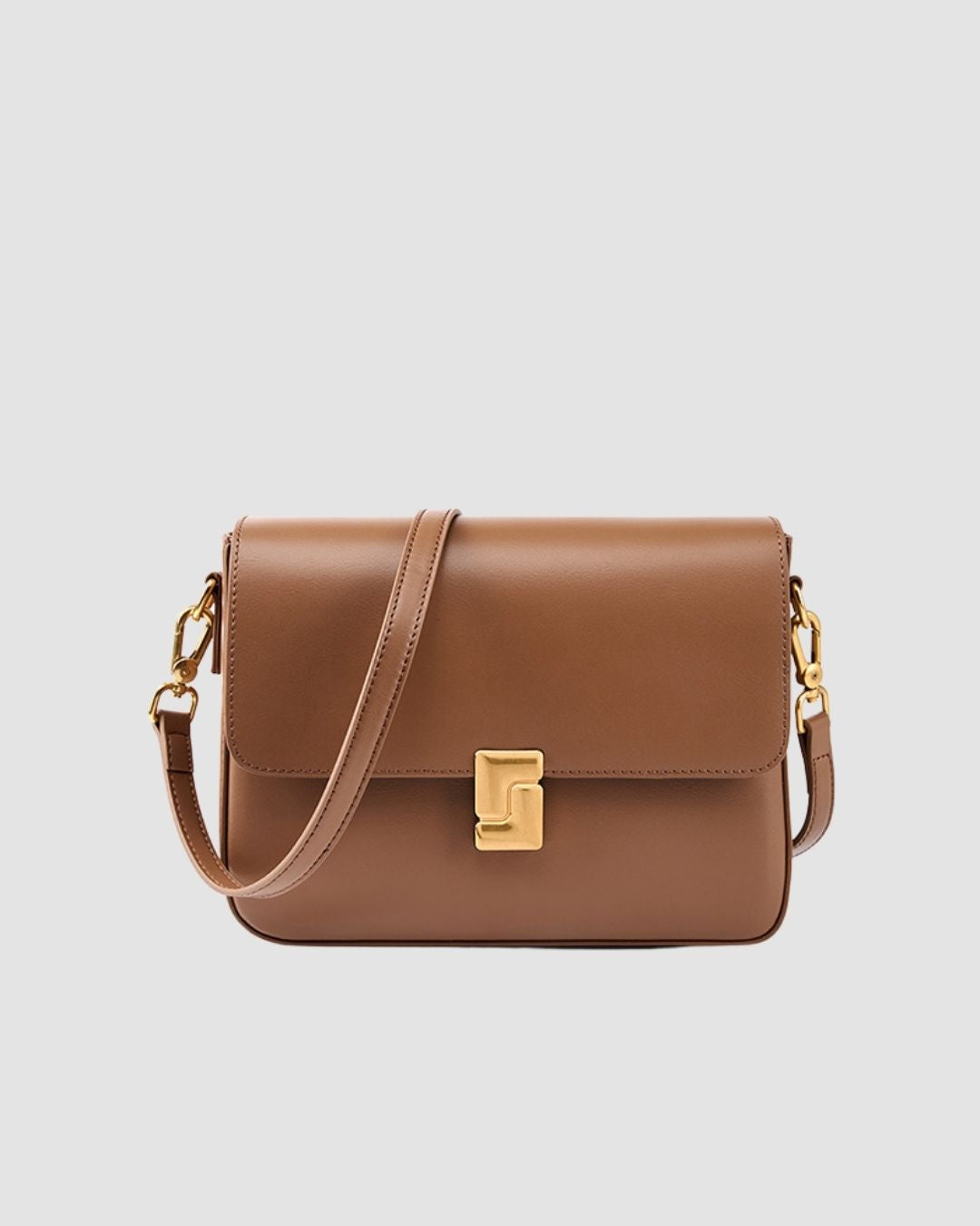 The Golden Clasp Shoulder Bag