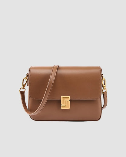 The Golden Clasp Shoulder Bag