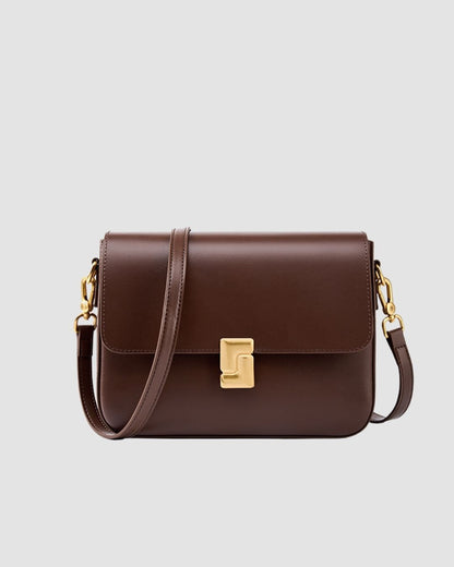 The Golden Clasp Shoulder Bag