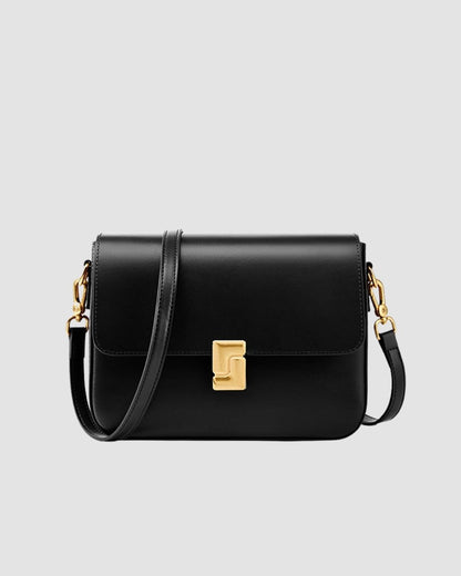 The Golden Clasp Shoulder Bag