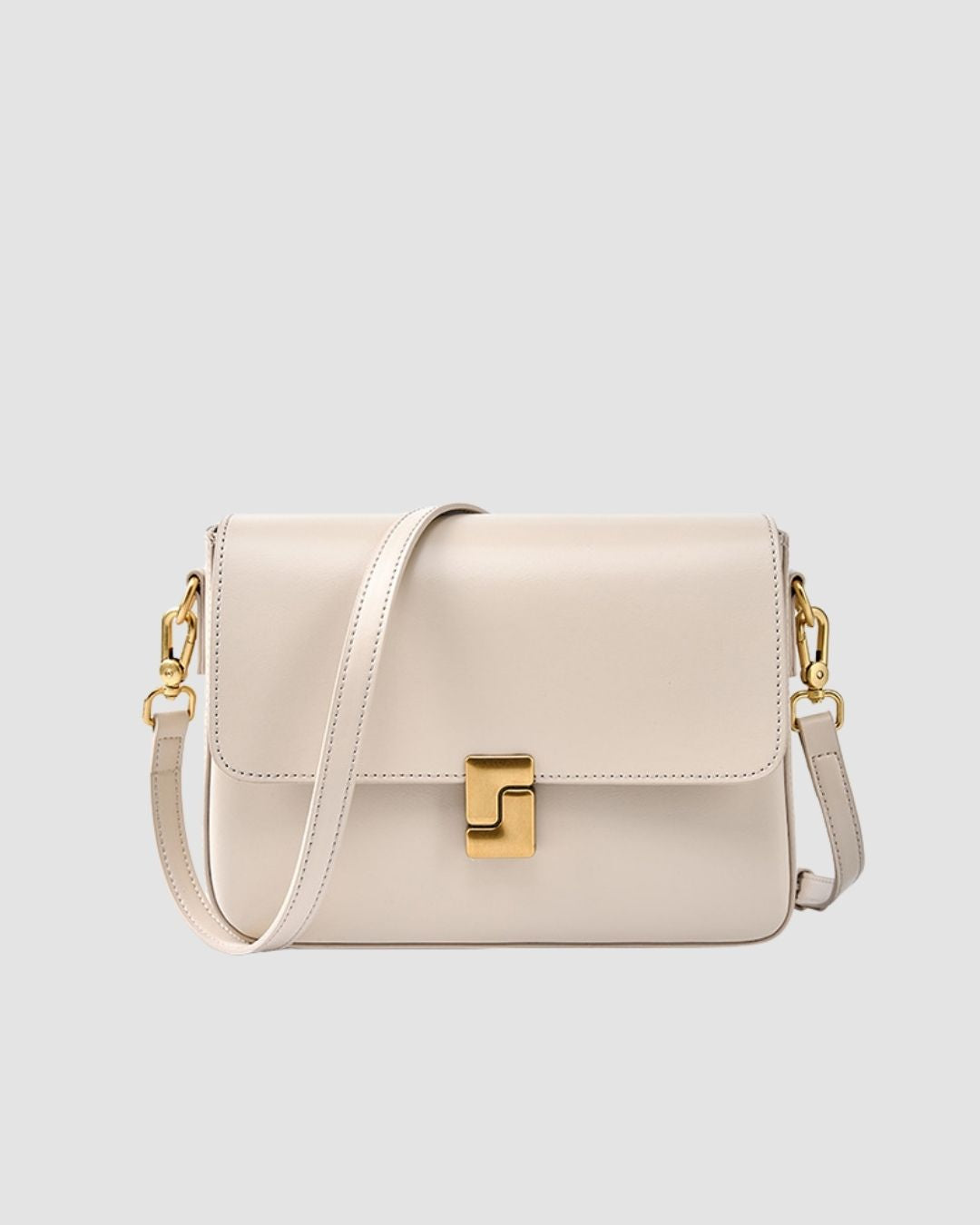 The Golden Clasp Shoulder Bag