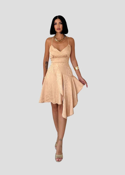 Jacquard Asymmetrical Dress