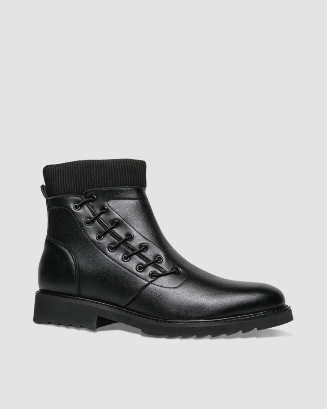 Black Urban Knit Boot