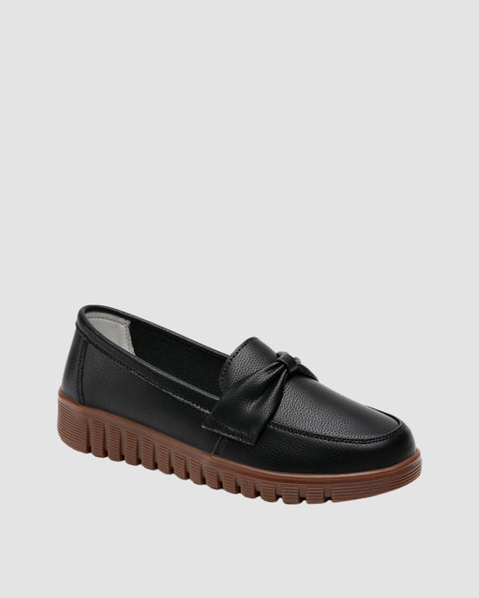 Black chunky Chic Loafers