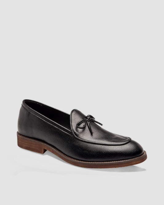 Bow Tie Black Loafer