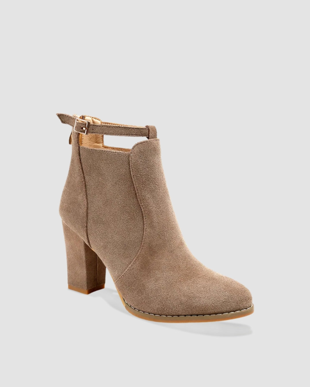 Brown Sleek Ankle Boot