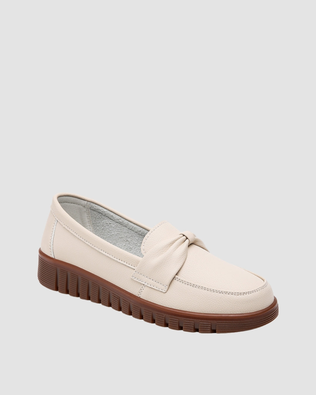 Cream chunky Chic Loafers