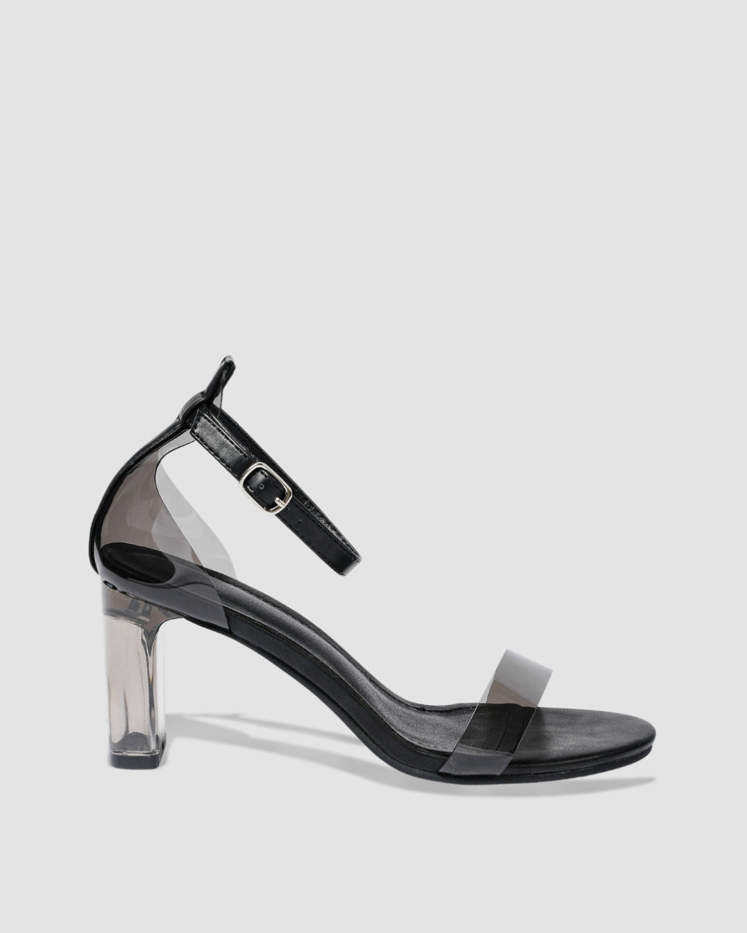 Crystal Sleek Black Sandal