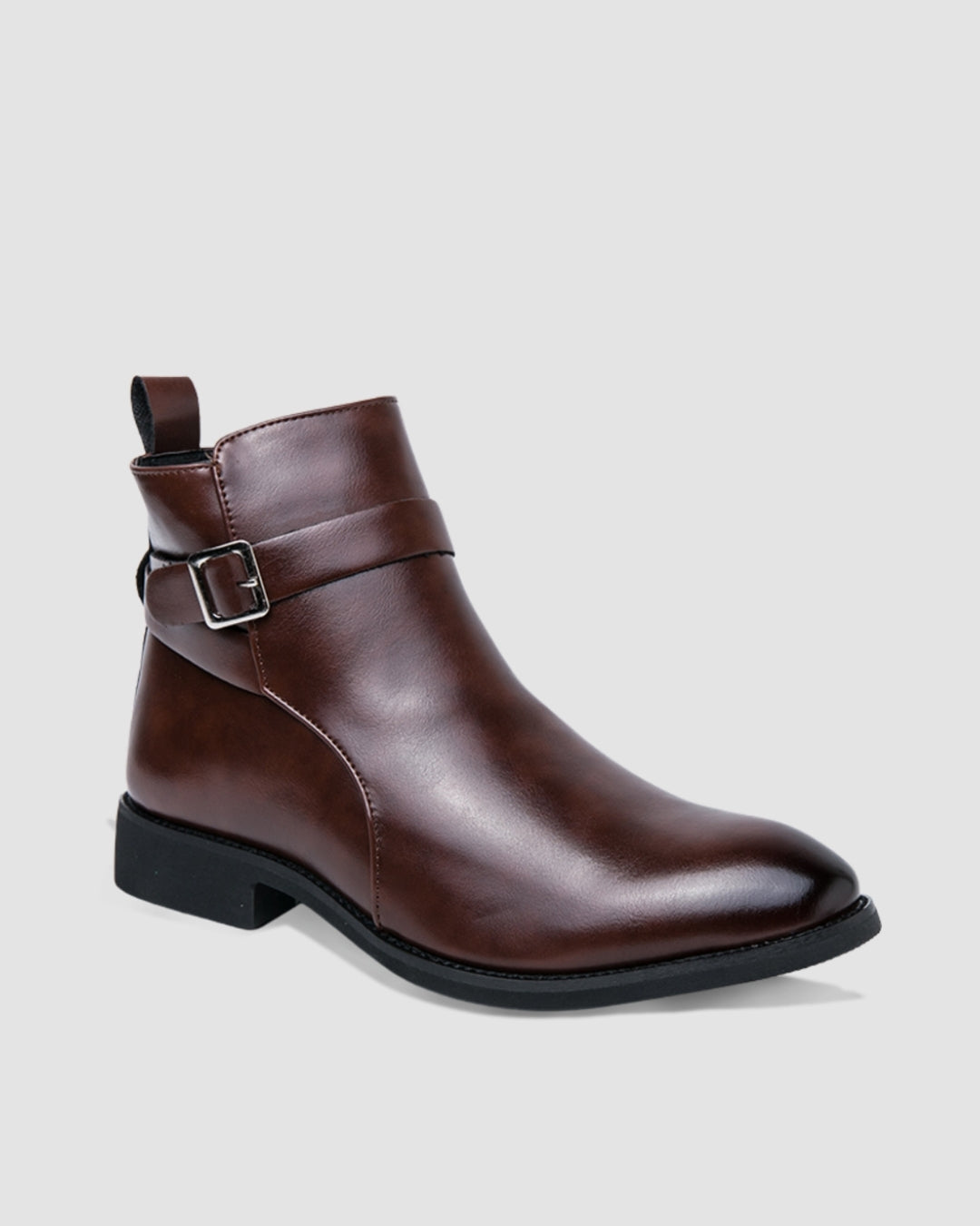 Deep Brown Buckle Boot