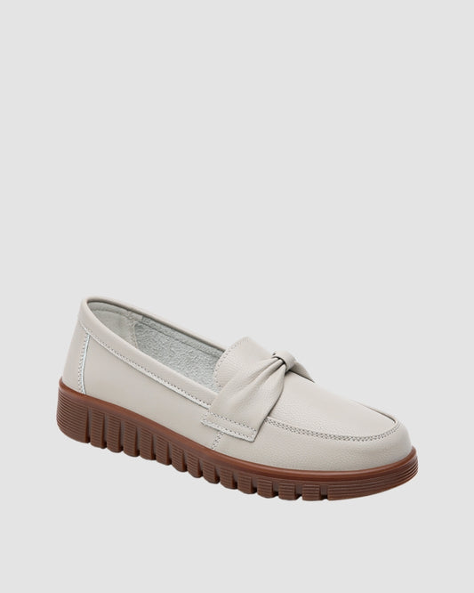 White Chunky Chic Loafer